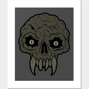 MAGIC BLACK MANA SKULL Posters and Art